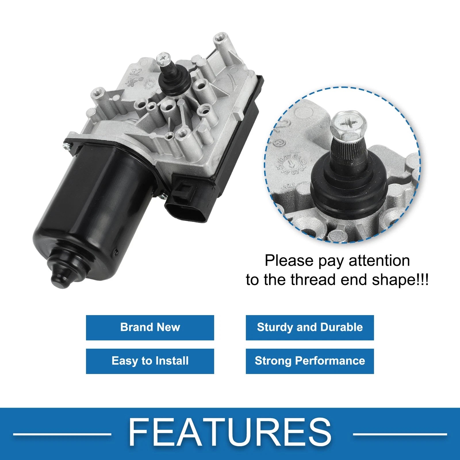 Front Windshield Wiper Motor for Chevrolet Impala (2000–2005) No.12494761/22144097