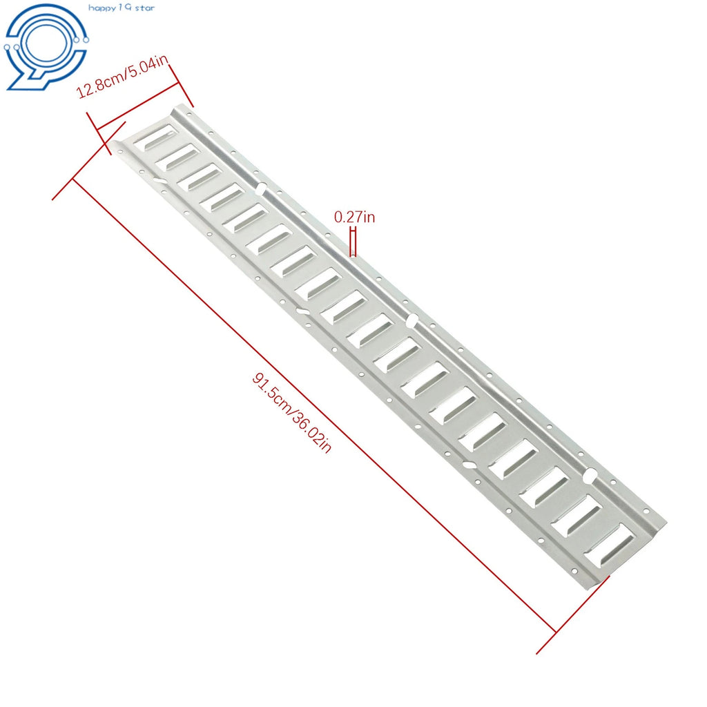 Set of 24 E Track Tie Down Rails with O-Rings and End Caps for Trailers