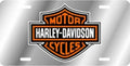 Acrylic Mirror Finish License Plate Tag for Harley Davidson