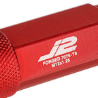 Set of 20 J2 7075 Forged Aluminum M12x1.25 Open-End Lug Nuts for Universal