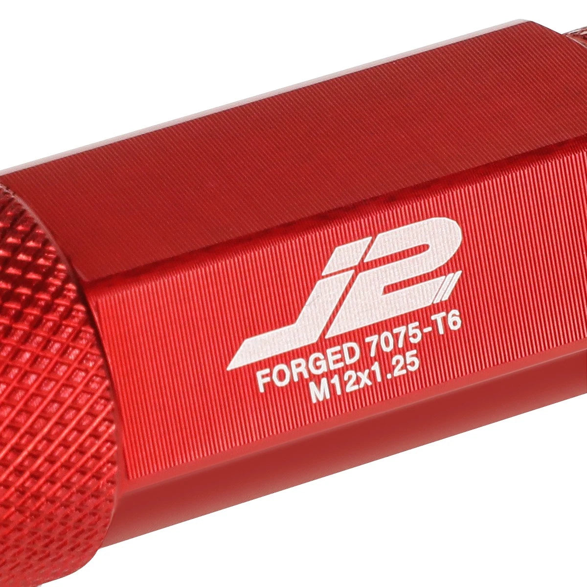 Set of 20 J2 7075 Forged Aluminum M12x1.25 Open-End Lug Nuts for Universal