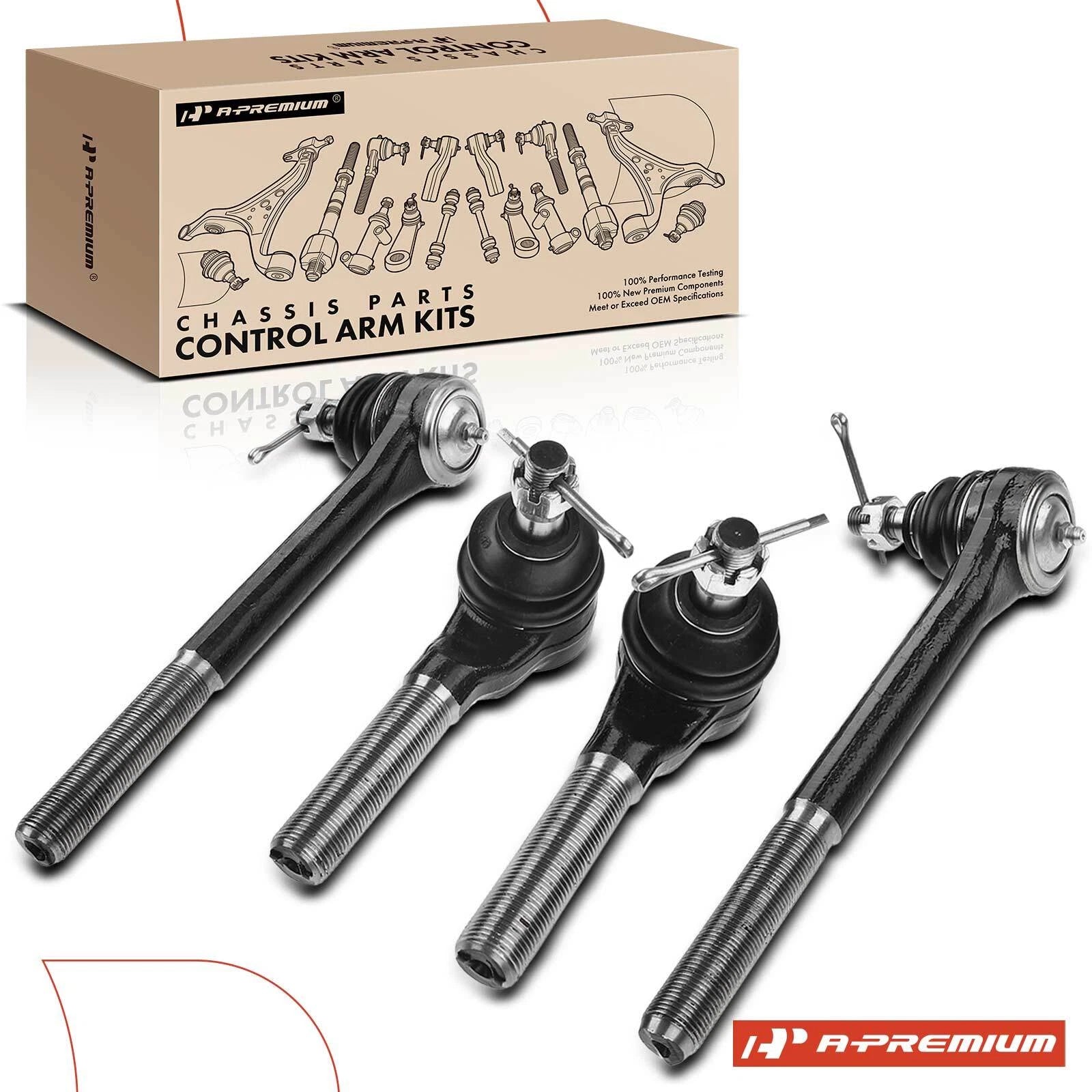 Set of 4 Tie Rod Ends for Chevrolet Blazer (1995–1998)