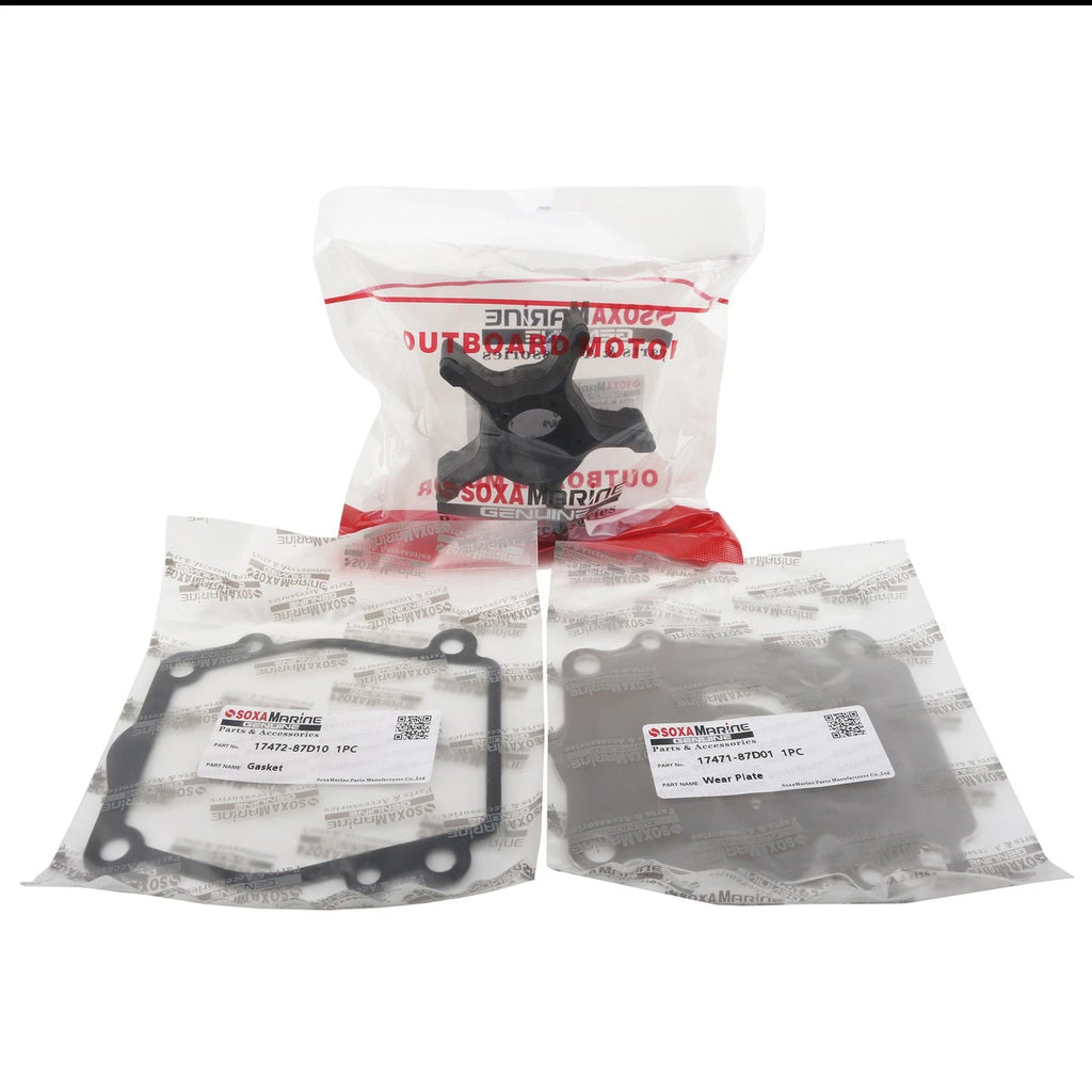 Water Pump Impeller Service Kit for Suzuki Marine 150-225 HP (17400-87D00)