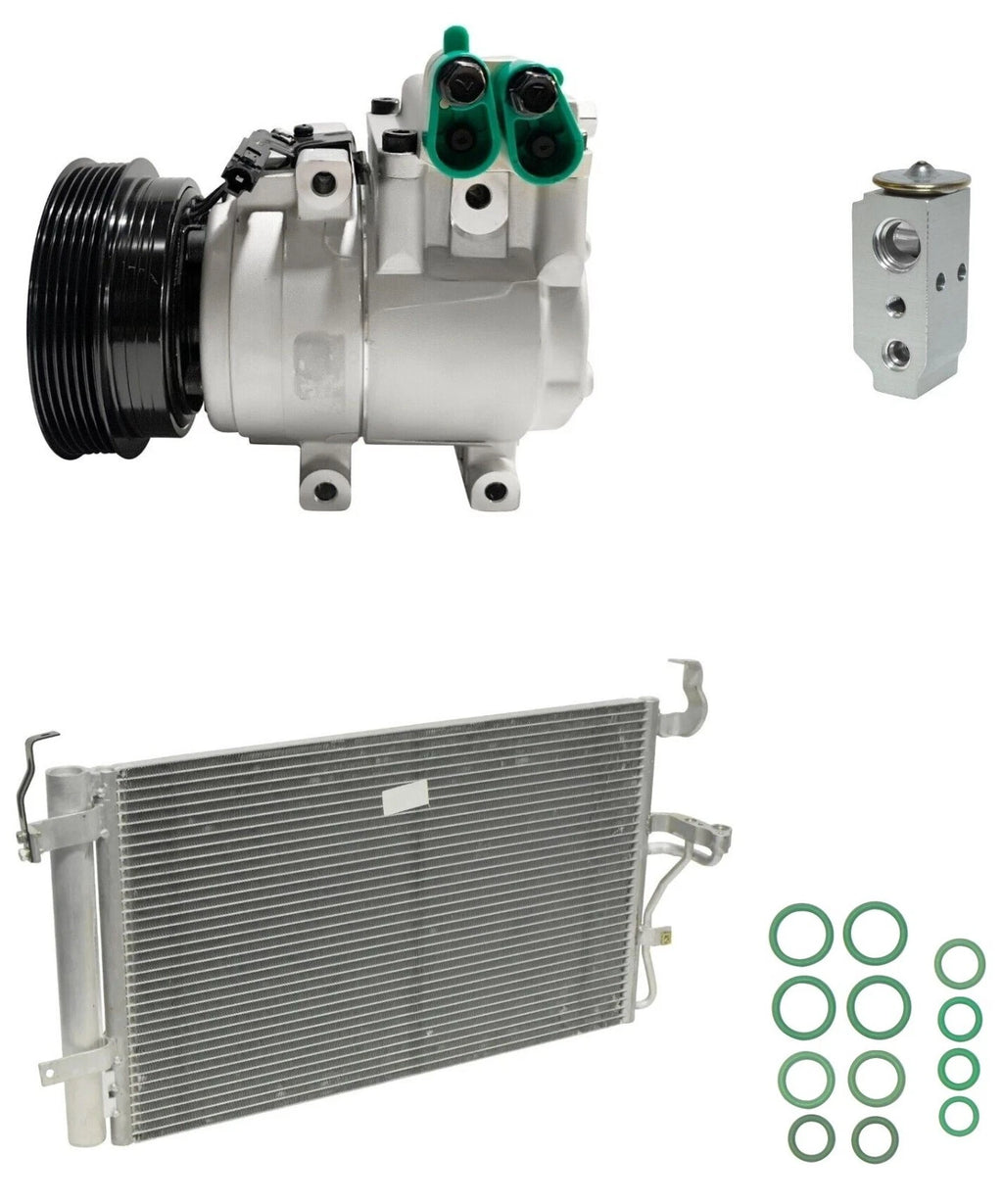 AC Compressor Kit With Condenser for Hyundai Tiburon 2.7L (2008–2008)