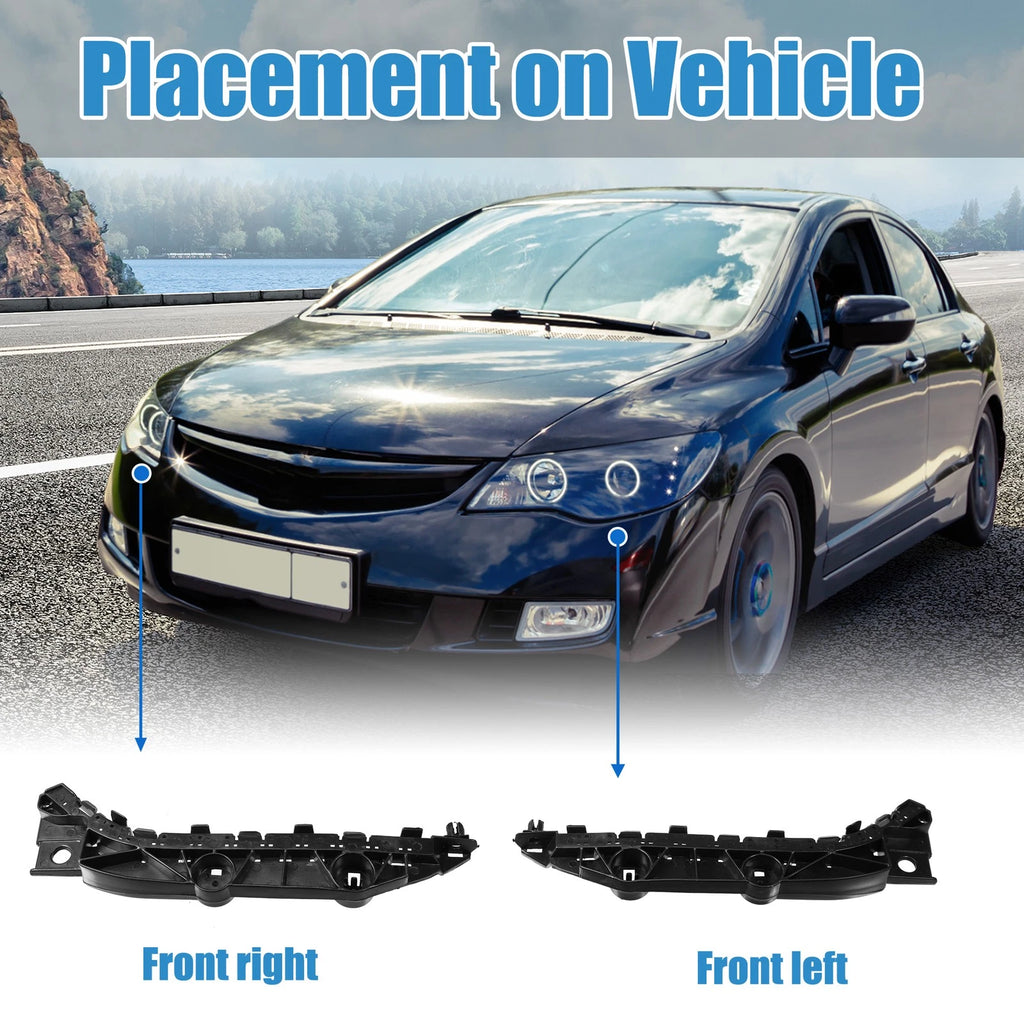 Pair Front Bumper Bracket for Honda Civic (2005–2011) NO.71198-SNB-003