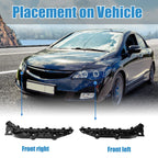 Pair Front Bumper Bracket for Honda Civic (2005–2011) NO.71198-SNB-003