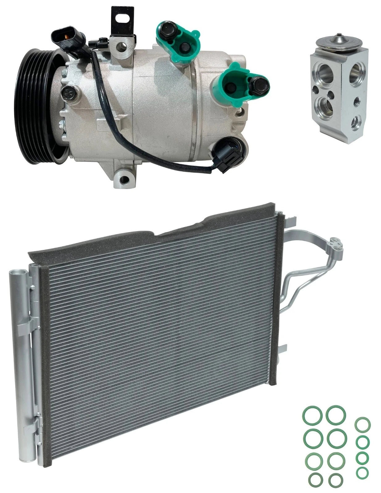 AC Compressor Kit with Condenser for Hyundai Elantra 2.0L (2014–2014)
