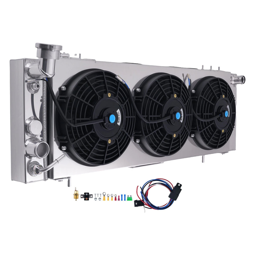 3 Row Aluminum Radiator Shroud Fan Kit for Jeep Cherokee 2.5L (1995–2000) DPI1193