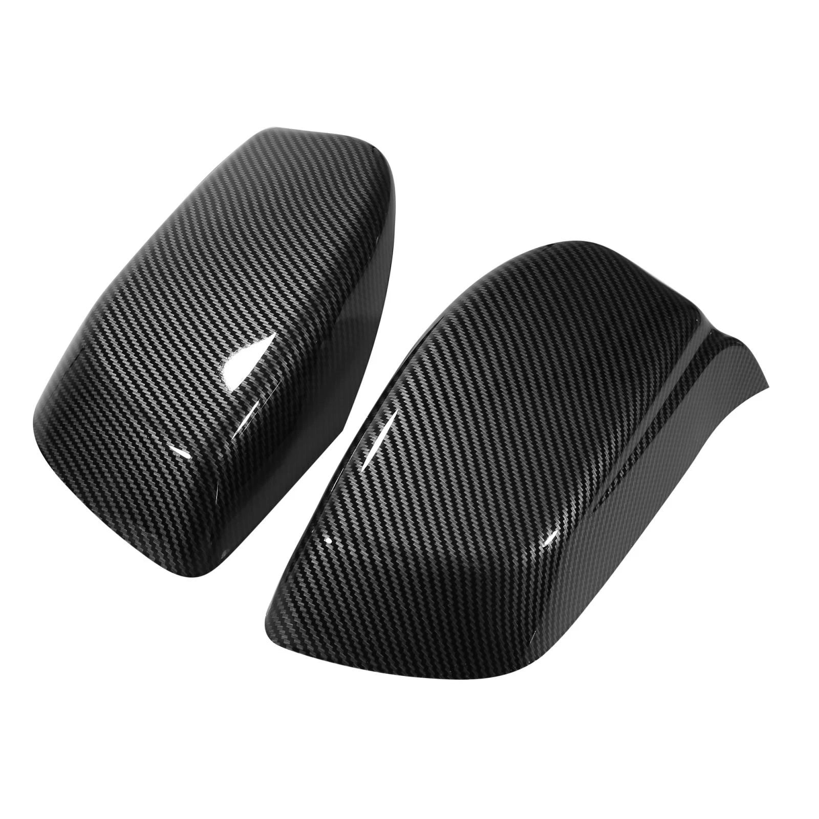 Pair of Carbon Fiber Pattern Rear View Mirror Covers for BMW E60 E61 E63 E64 (2003–2010)