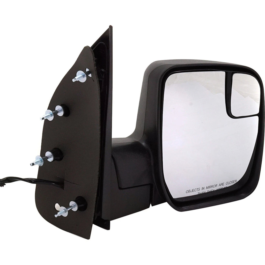 Power Mirror for Econoline Van (2010–2014) Passenger Side Manual Fold Black
