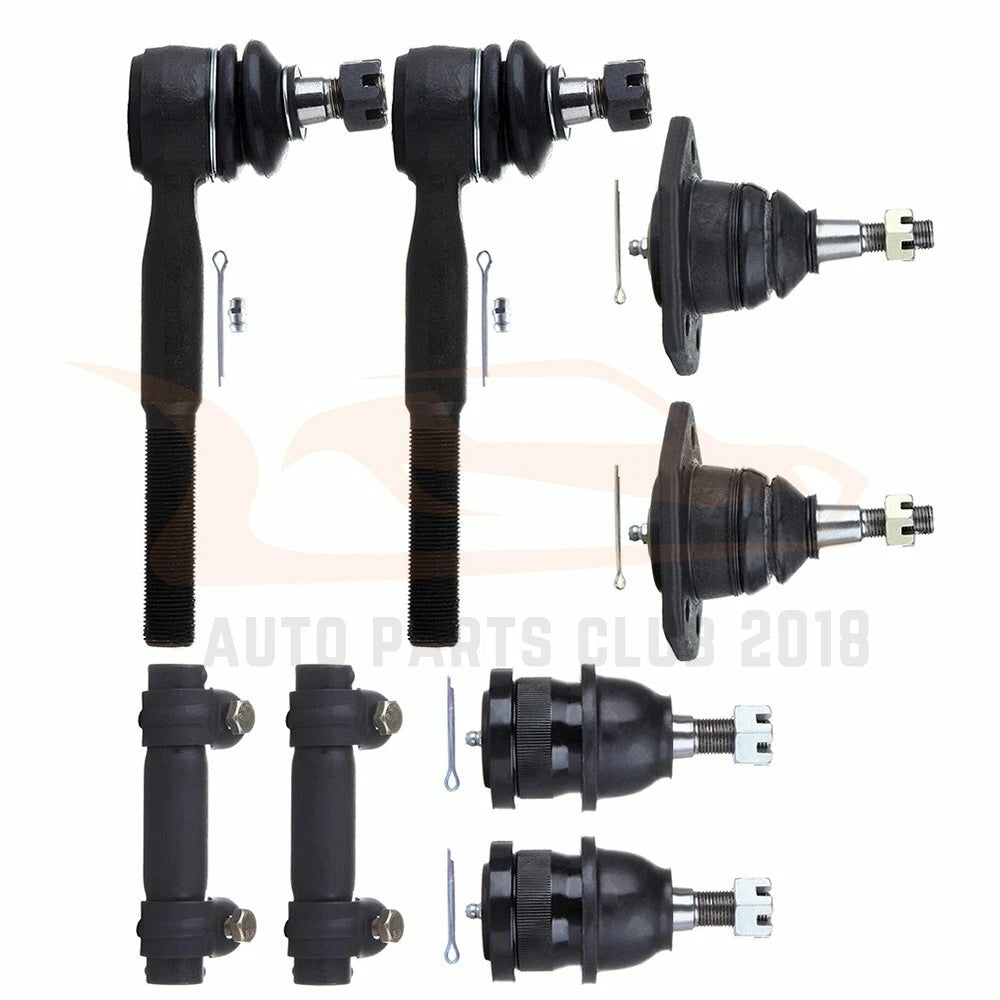 8Pcs Front Ball Joints & Outer Tie Rod for Chevrolet C10 (1975–1986)