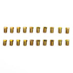 Fittings Set of 4 for Tube Inverted Flares Metric End Union Nuts