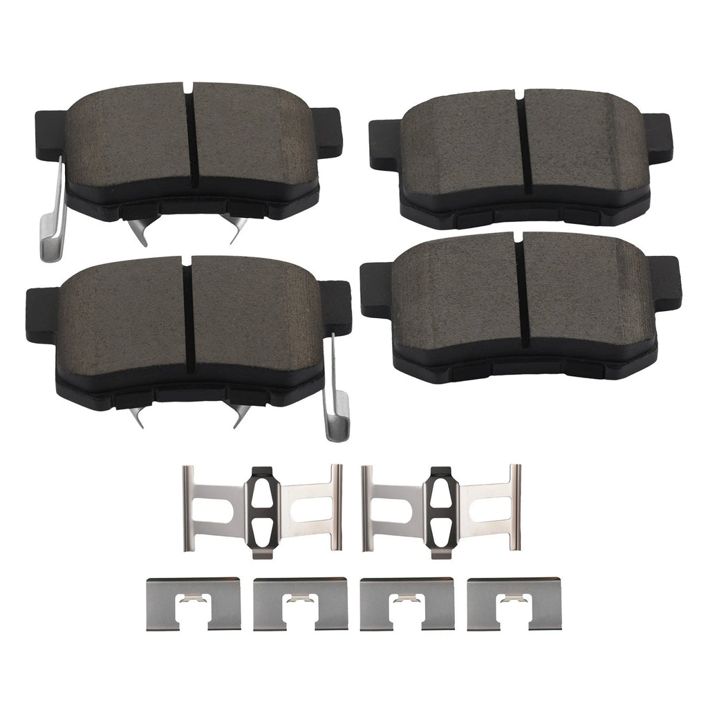 Set of 4 Rear Ceramic Brake Pads for Acura RDX (2010–2018) Honda Crosstour (2012–2015)
