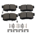 Set of 4 Rear Ceramic Brake Pads for Acura RDX (2010–2018) Honda Crosstour (2012–2015)