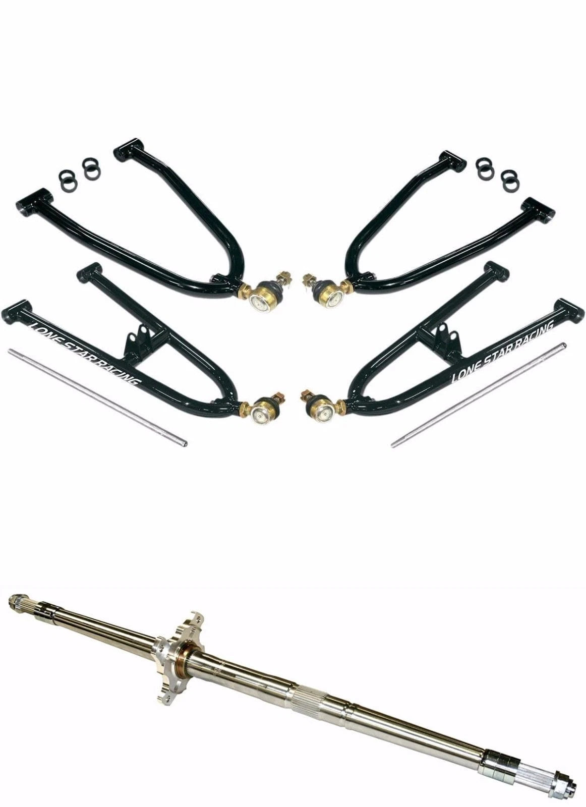 LSR Lone Star +3" Sport A-Arms + Axcalibar Axle for Suzuki LTZ400, Kawasaki KFX400 (2003–2009)