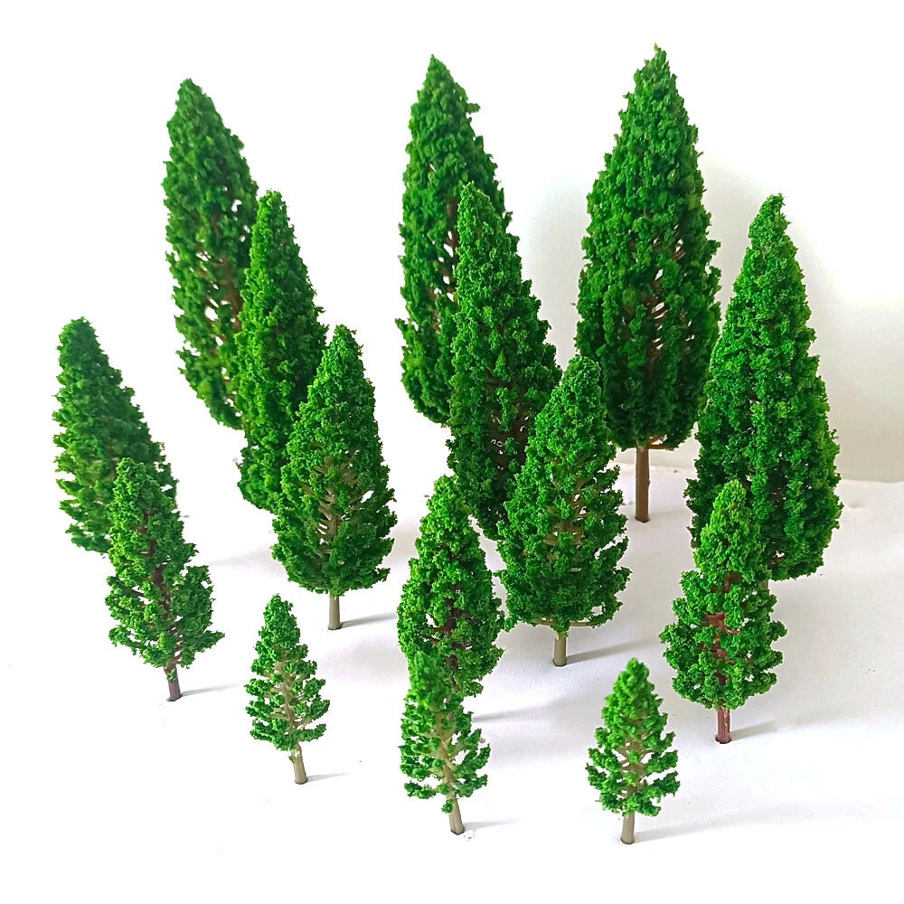 15Pc Miniature Model Trees for Train Railroad Wargame Landscape Scenery