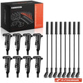 Set of 8 Ignition Coils & Spark Plug Wires for Dodge Ram 1500 (2008–2010)