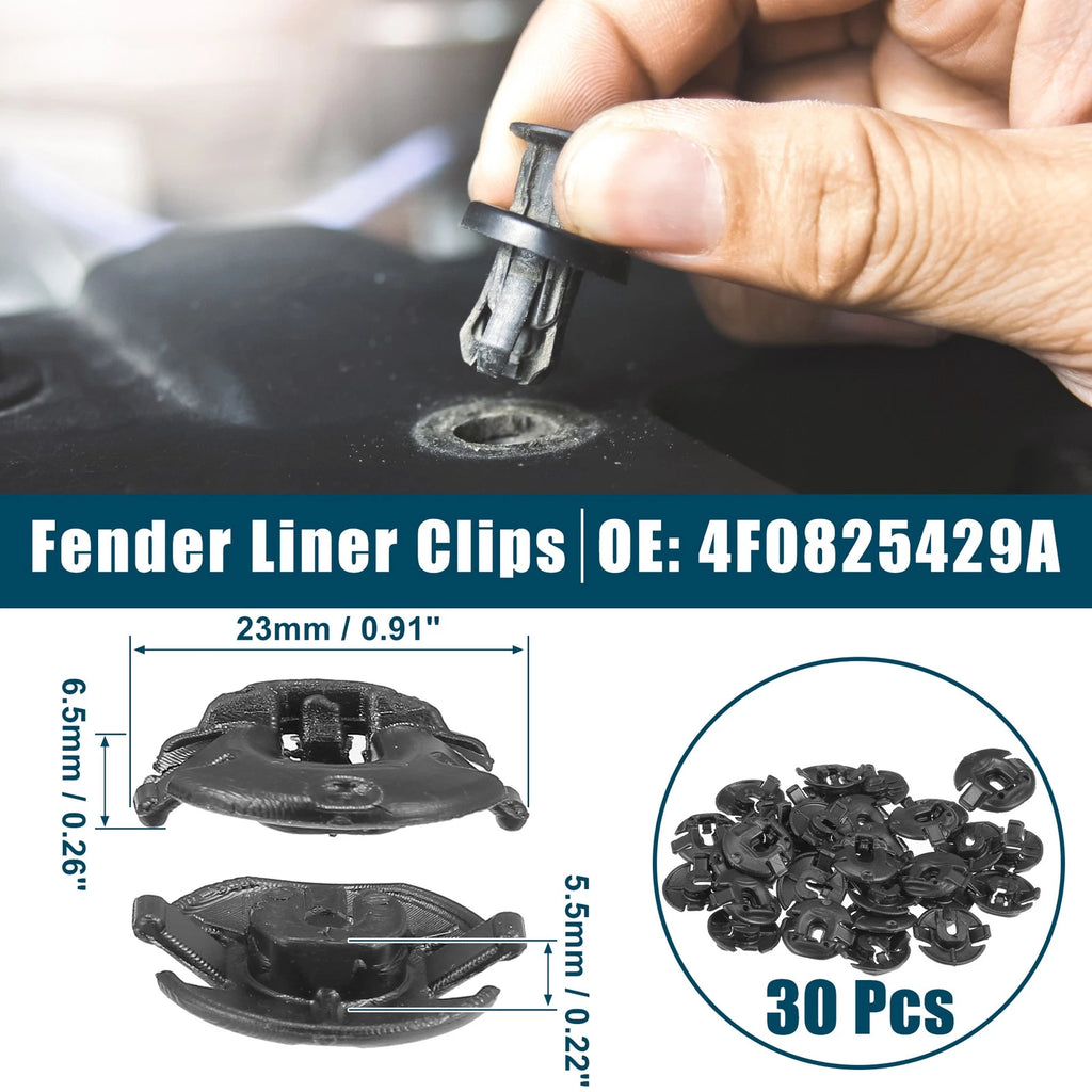 30 Pcs Fender Liner Clips for Audi A4 (No. 4F0825429A)