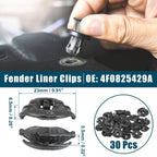 30 Pcs Fender Liner Clips for Audi A4 (No. 4F0825429A)