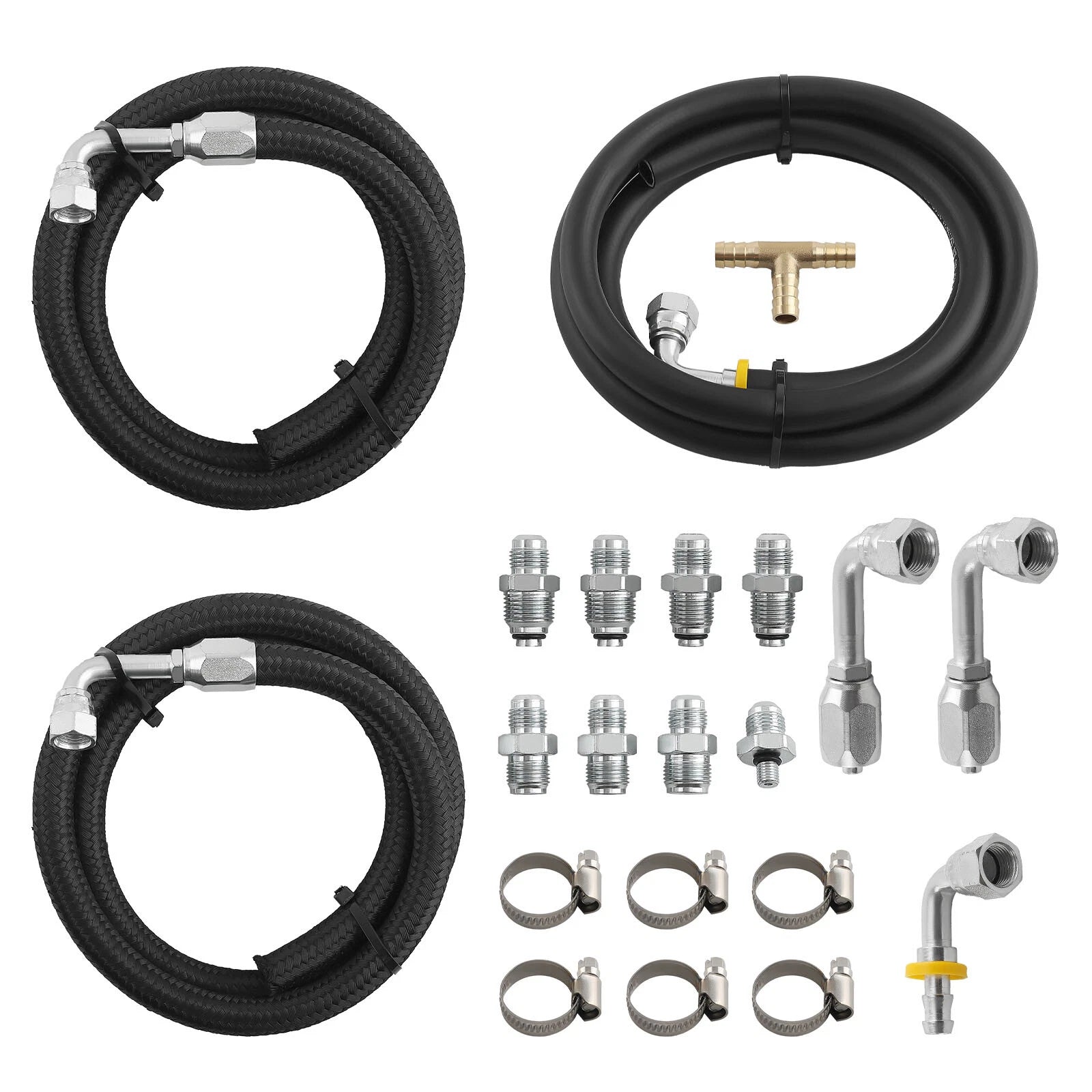 Steering Hose Hookup Fittings Kit for Power Brake Booster (All Years)