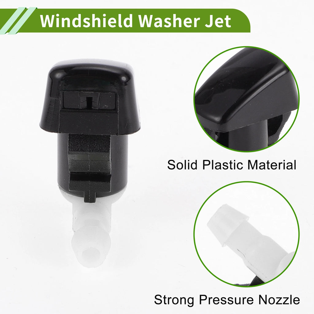 Windshield Washer Nozzle Set of 2 with Y Hose Connector for Ford Edge (2007–2011)