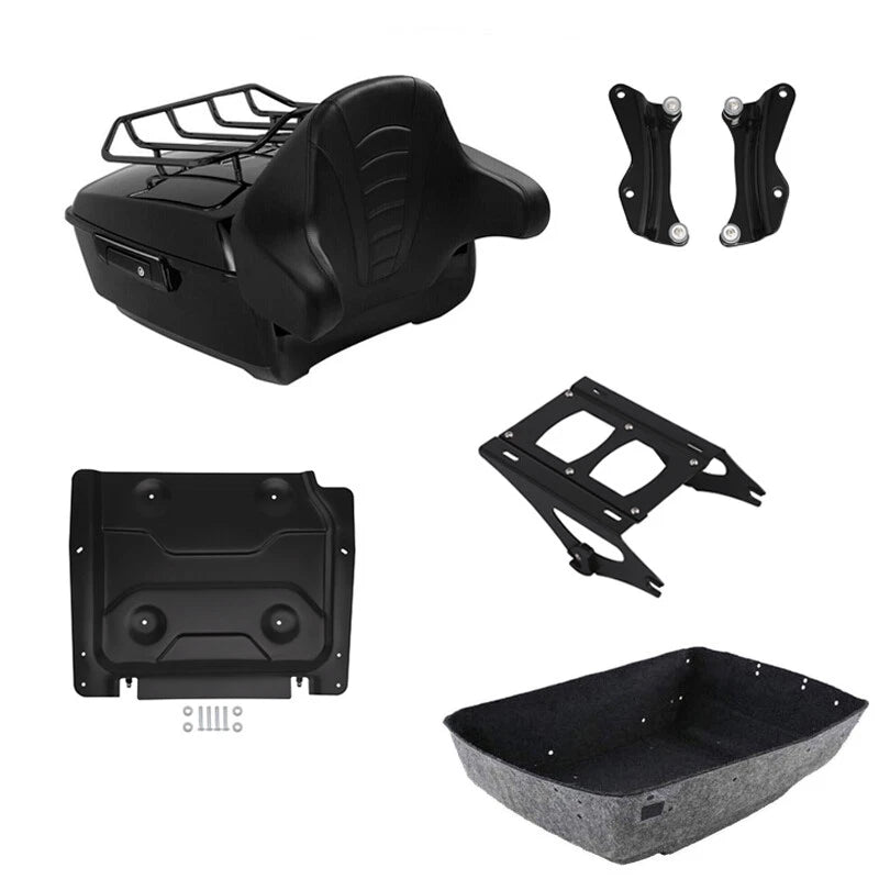 Trunk Backrest Mount Plate Docking Kit for Harley Touring FLHR (2014–2026)