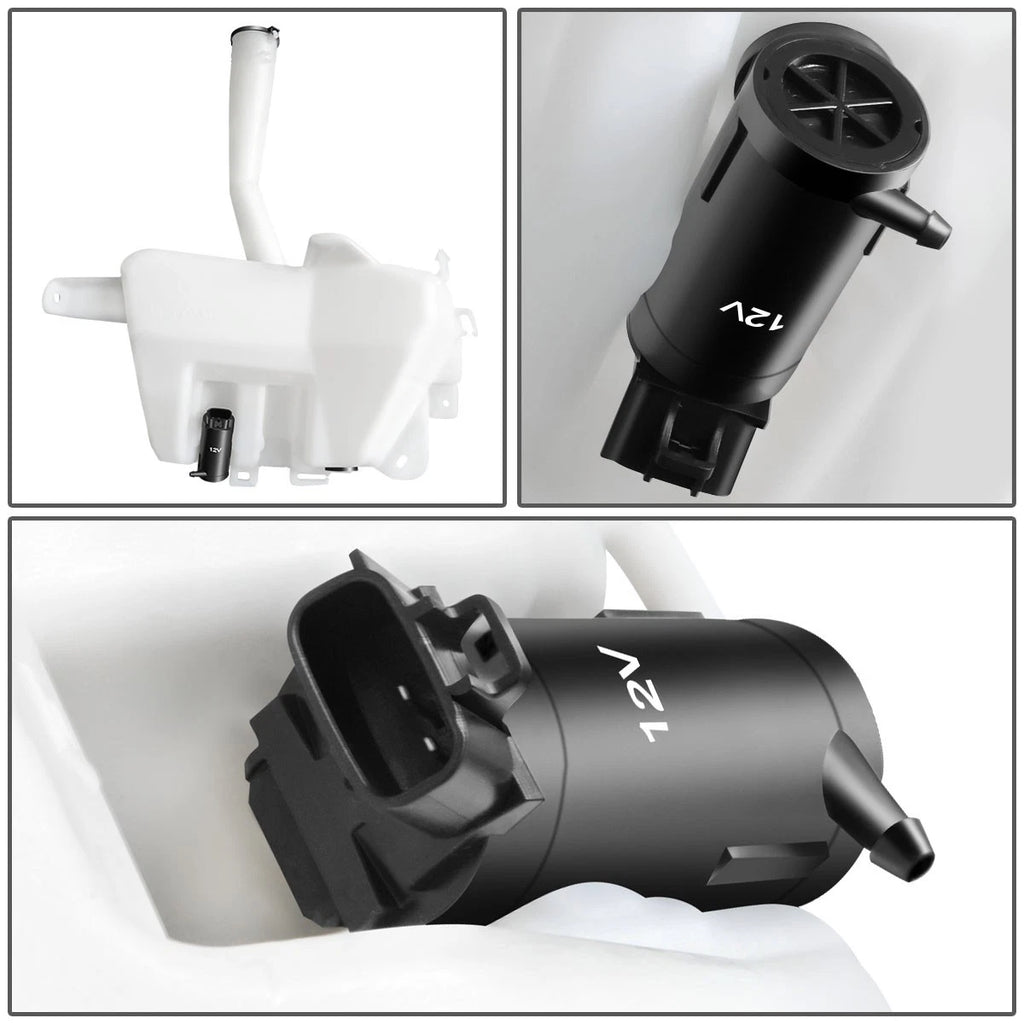 Windshield Washer Fluid Reservoir Tank Bottle w/Cap+Pump for Toyota Tundra (2000–2006)