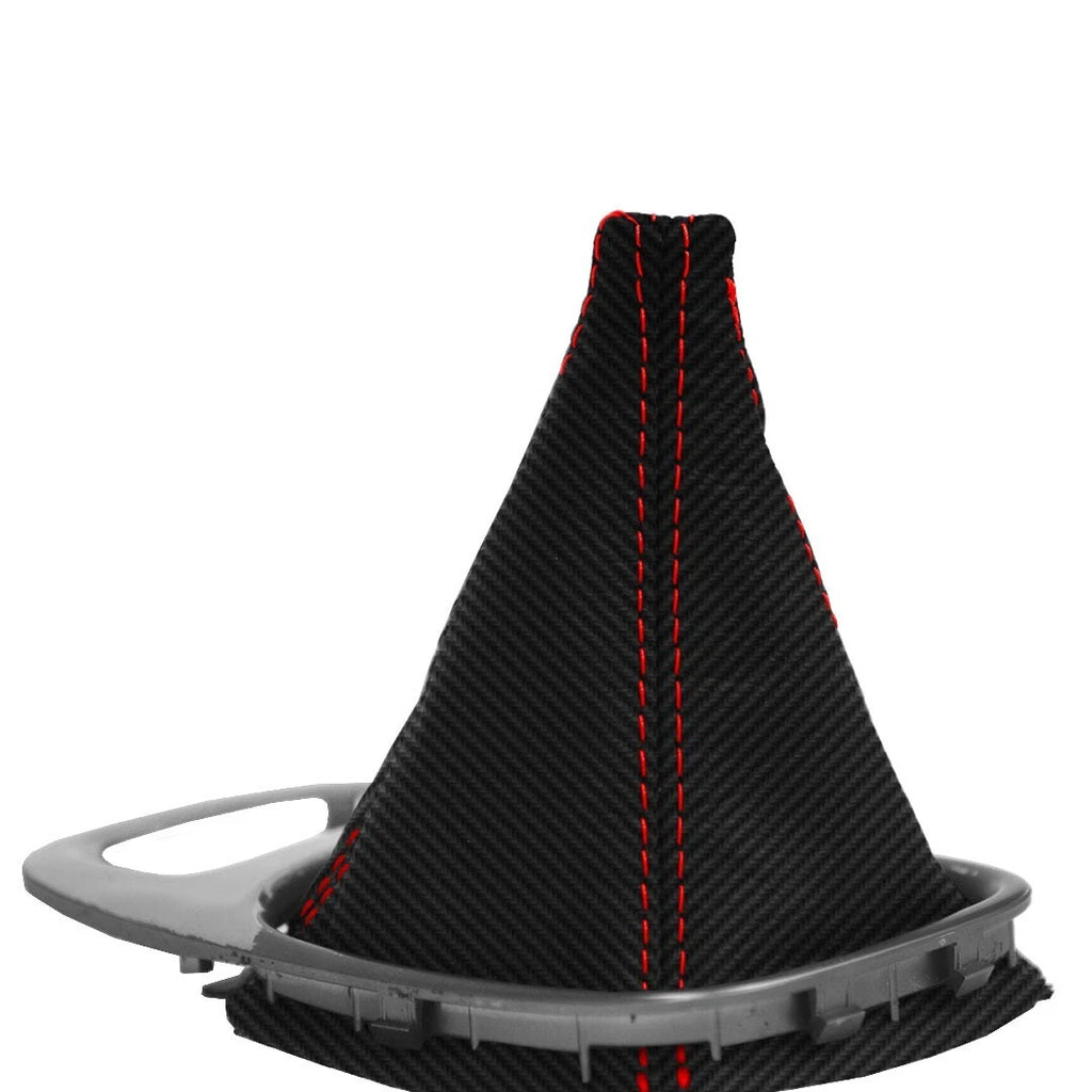 Manual Shift Boot for Honda S2000 (2003–2009) Carbon Fiber Red Stitch
