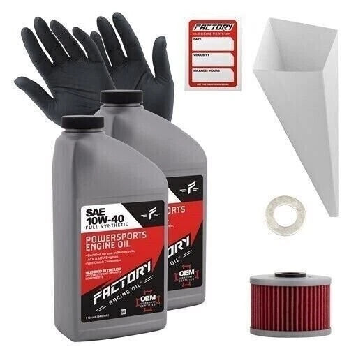 2qt Oil Change Kit for Kawasaki KLX110, KLX140 (2010–2023) - SAE 10W-40