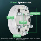 Set of 4 Wheel Spacers for Jeep Grand Cherokee (2" 5x5 to 6x5.5)