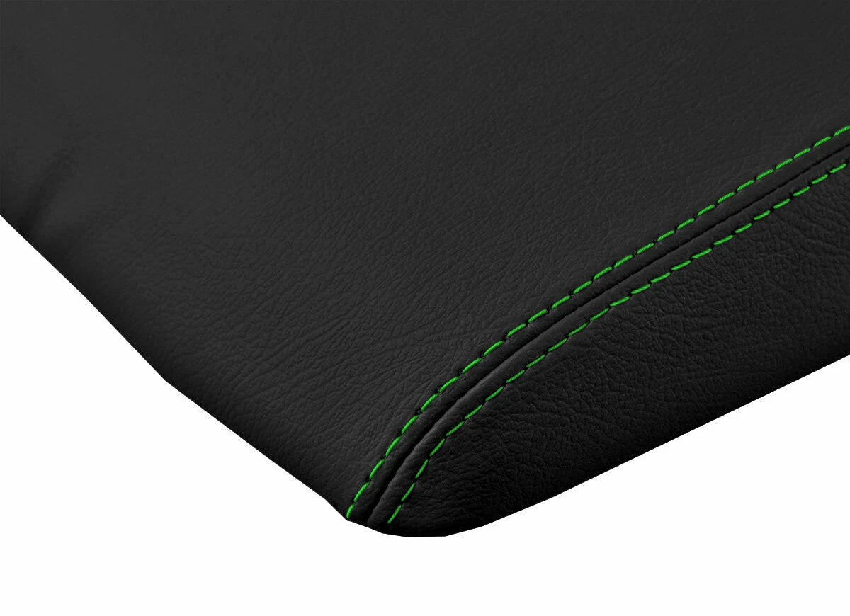 Armrest Cover for Dodge Ram (2009–2016) - Leather, Green Stitch