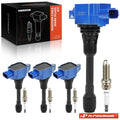 Set of 4 Ignition Coils & 4 Iridium Spark Plugs for Nissan Altima (2007–2013)