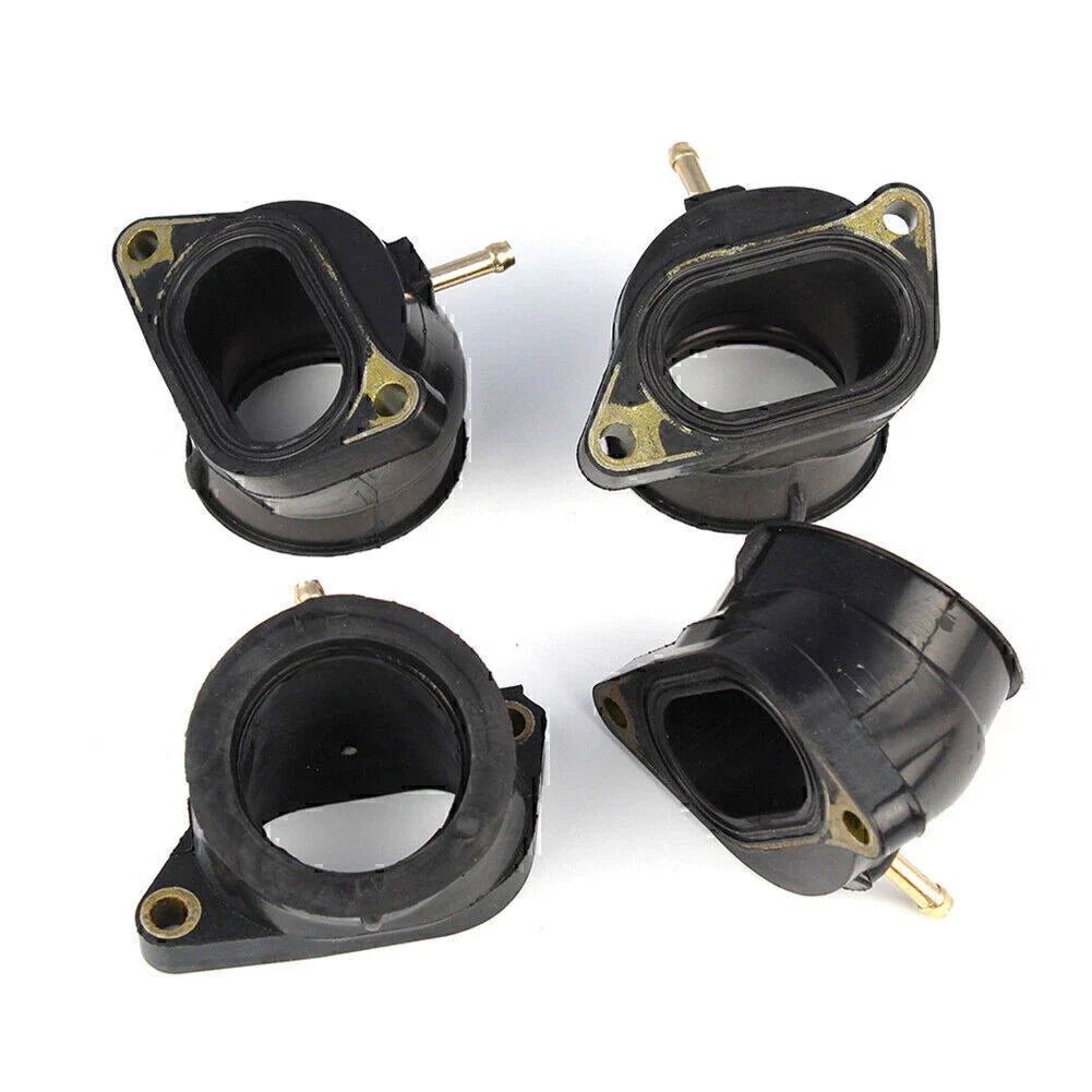 4PCS Carburetor Intake Manifold Boots for Yamaha FZS1000 FZ-1 (2001-2005)