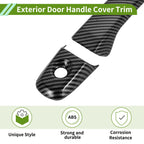 Set of 1 Exterior Door Handle Cover Trim for Ford Explorer (2011–2019) Carbon Fiber Black