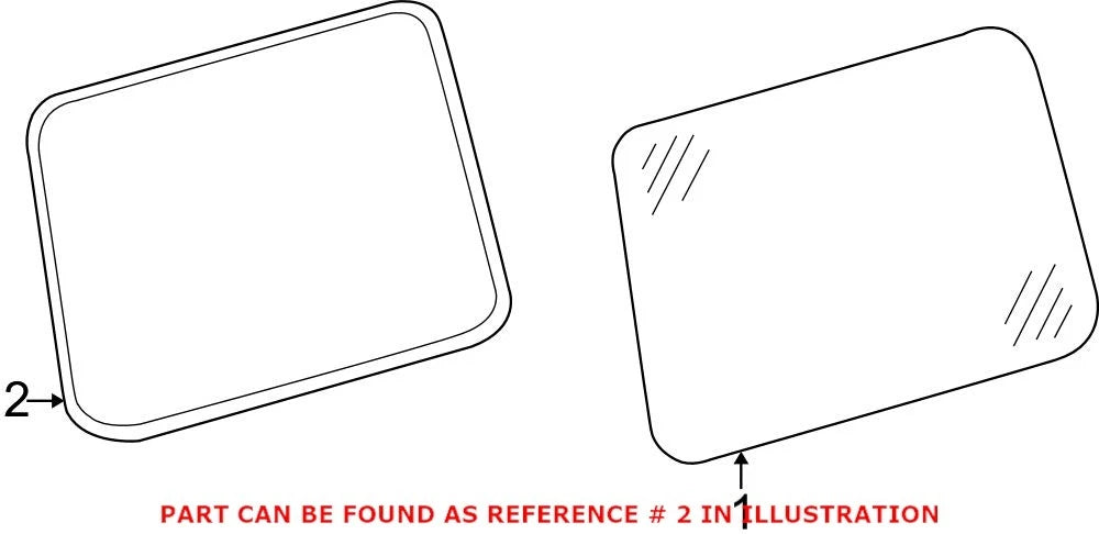 Genuine OEM Quarter Glass Seal 4606730720 for Mercedes-Benz G500 (2002)