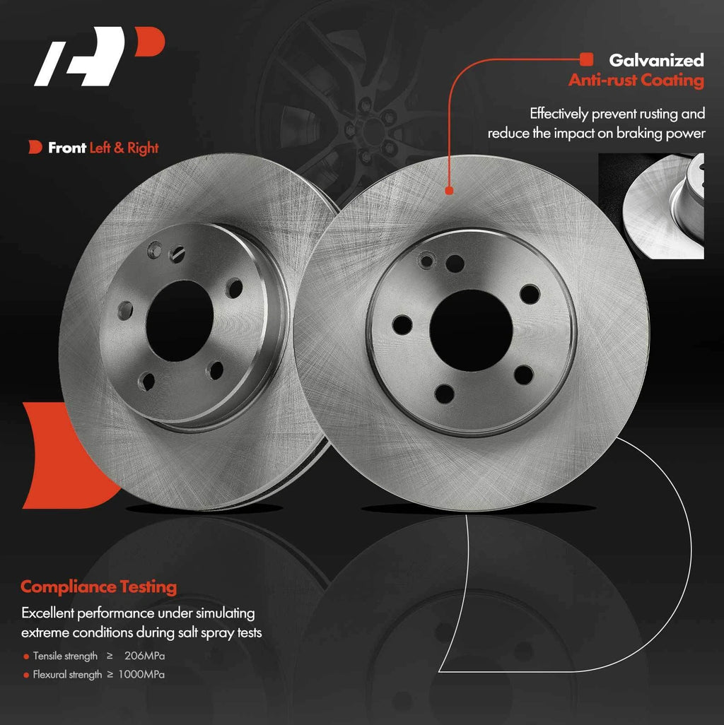 Front Disc Brake Rotors for Mercedes-Benz E320 E350 E500 (2003-2009)