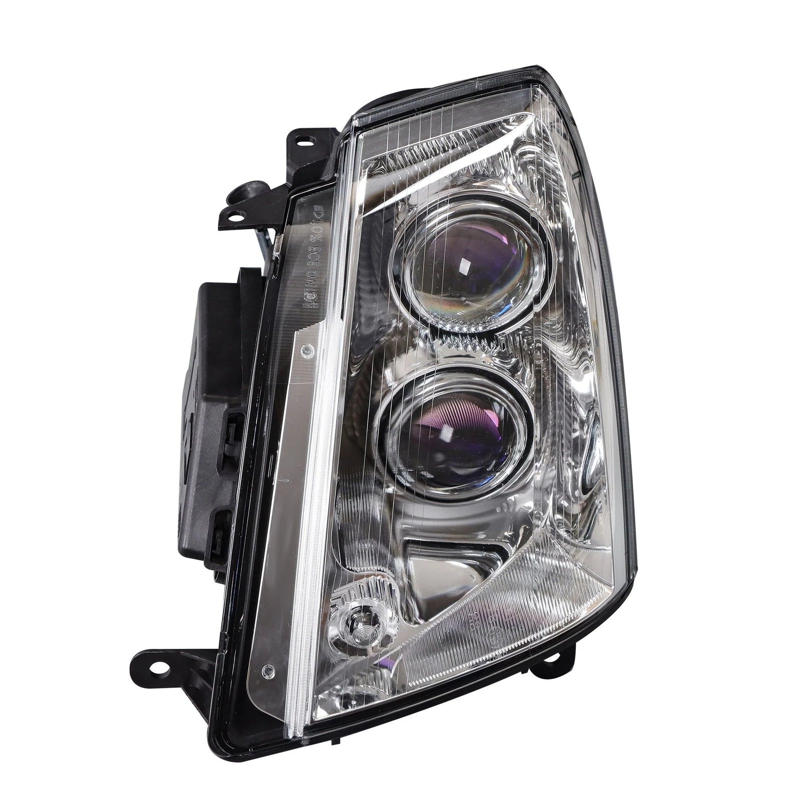 Set of 2 Headlights for Cadillac STS (2005â2011) Black Housing Clear