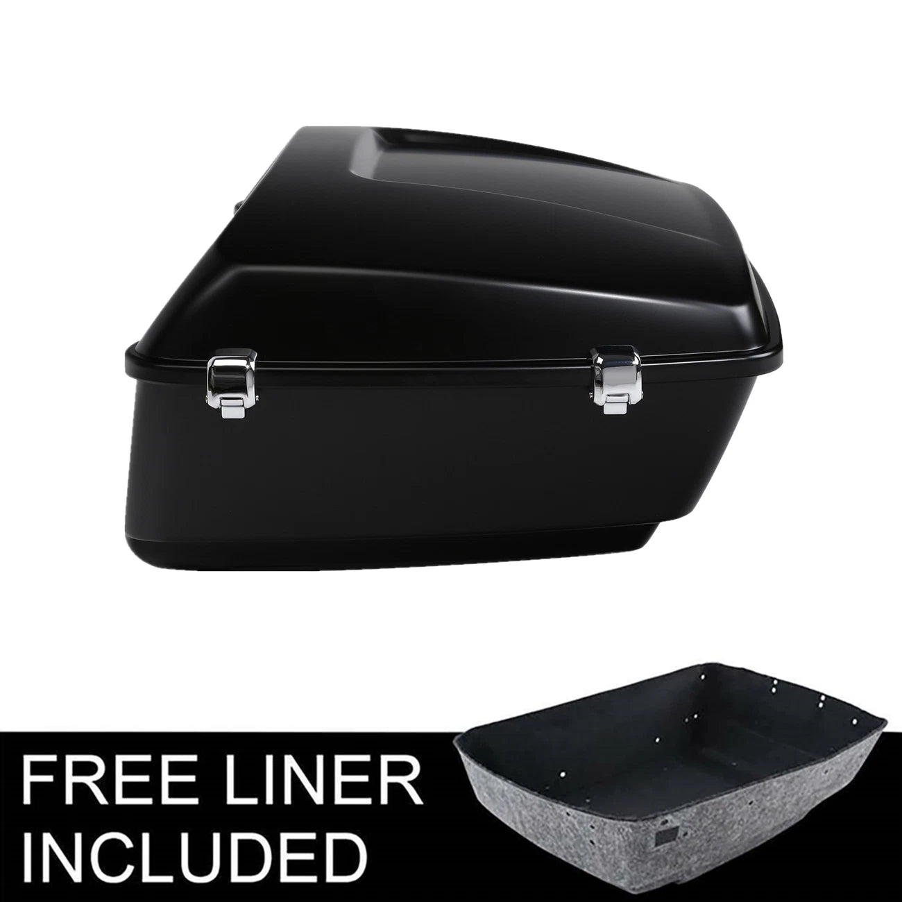 Matte Black King Trunk Luggage for Harley Touring Electra Street Glide (2014–2026)