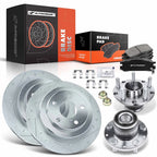 Rear Drilled Brake Rotor & Pad Set for Subaru Impreza Legacy 