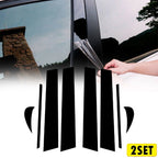 16PCS Gloss Black Window Door Pillar Post Trim for Toyota Camry (2018–2021)
