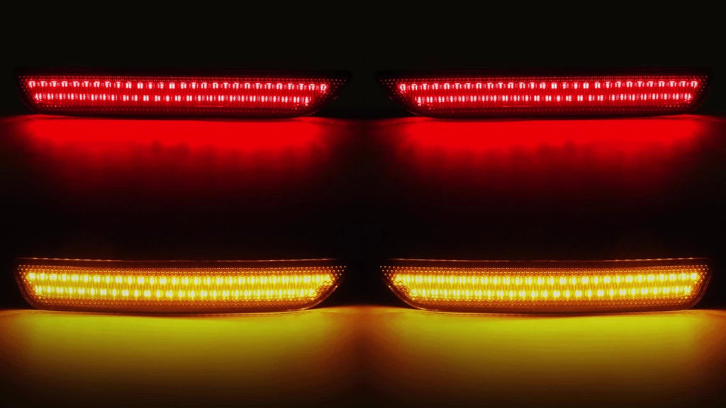 Set of 4 Smoked LED Side Marker Lights for Ford Mustang (2010-2014)