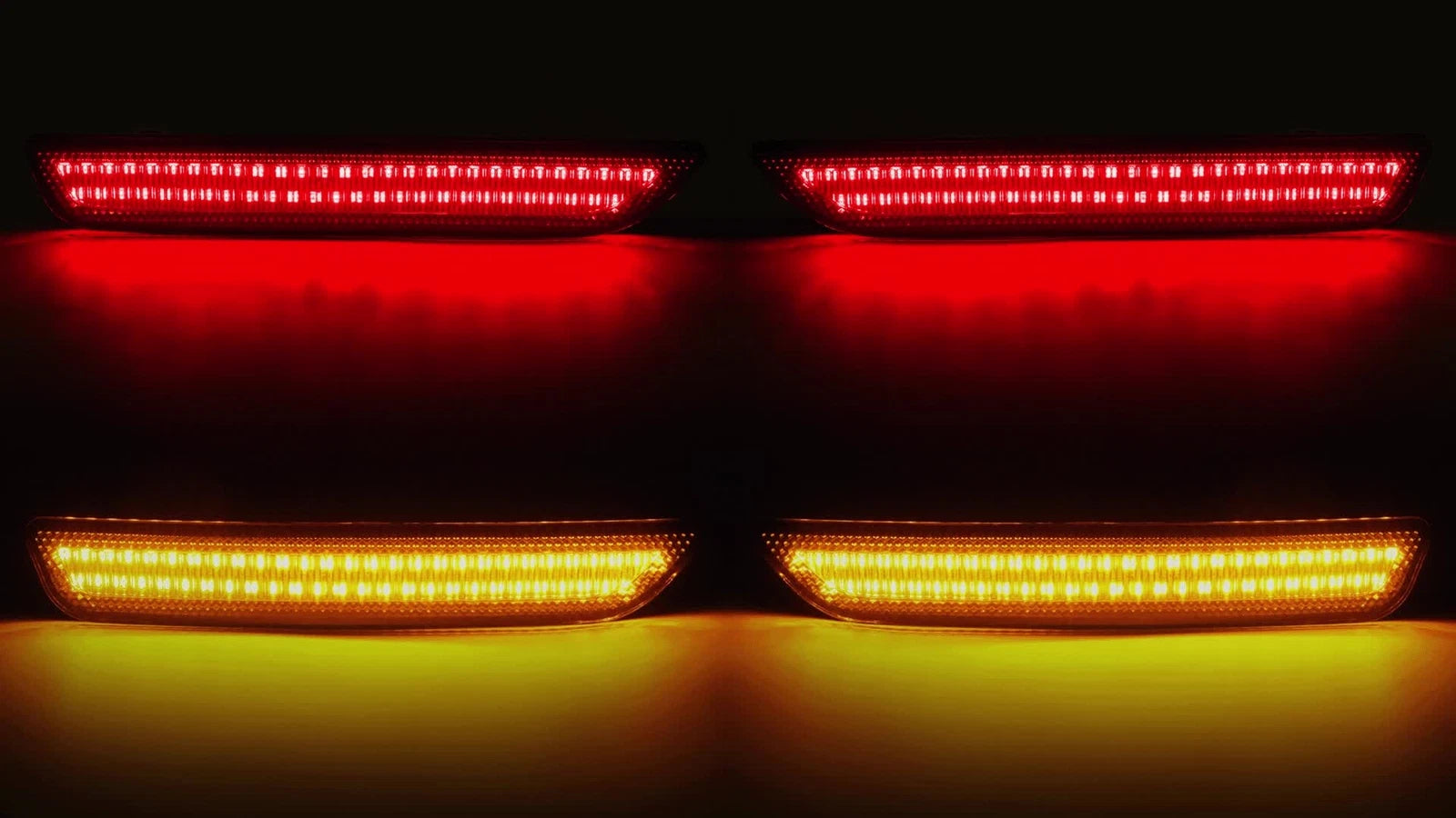 Set of 4 Smoked LED Side Marker Lights for Ford Mustang (2010-2014)