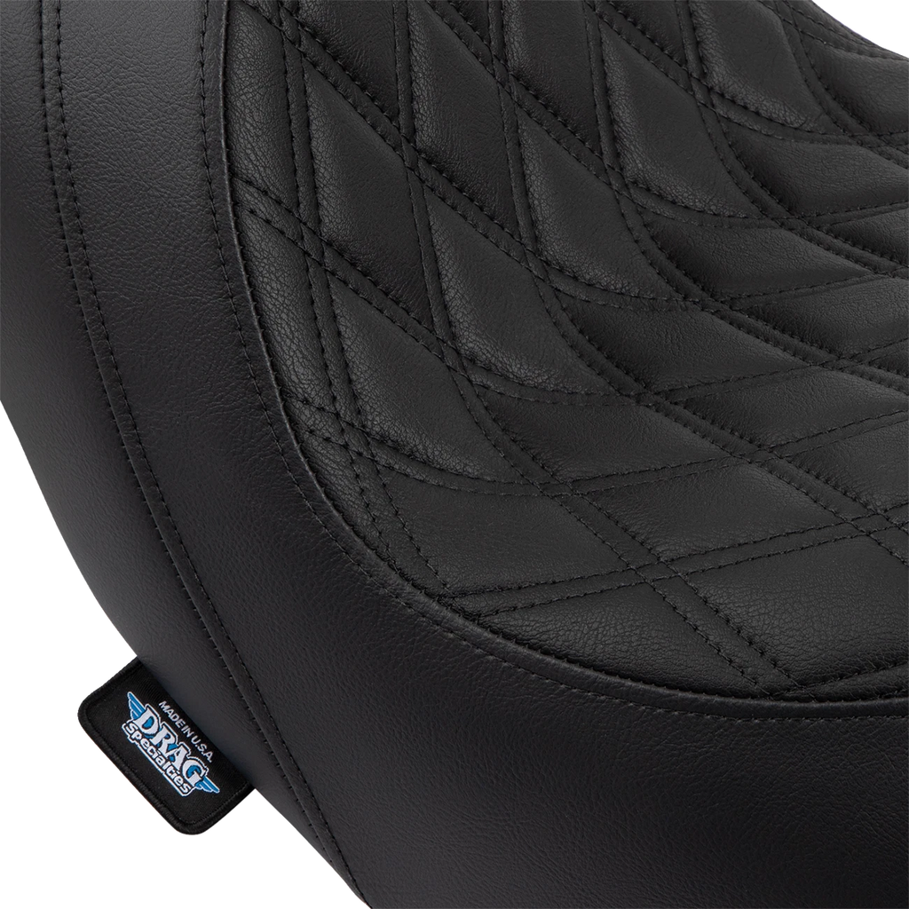Predator Seat for Drag Specialties (Double Diamond, Black Stitching)