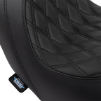Predator Seat for Drag Specialties (Double Diamond, Black Stitching)