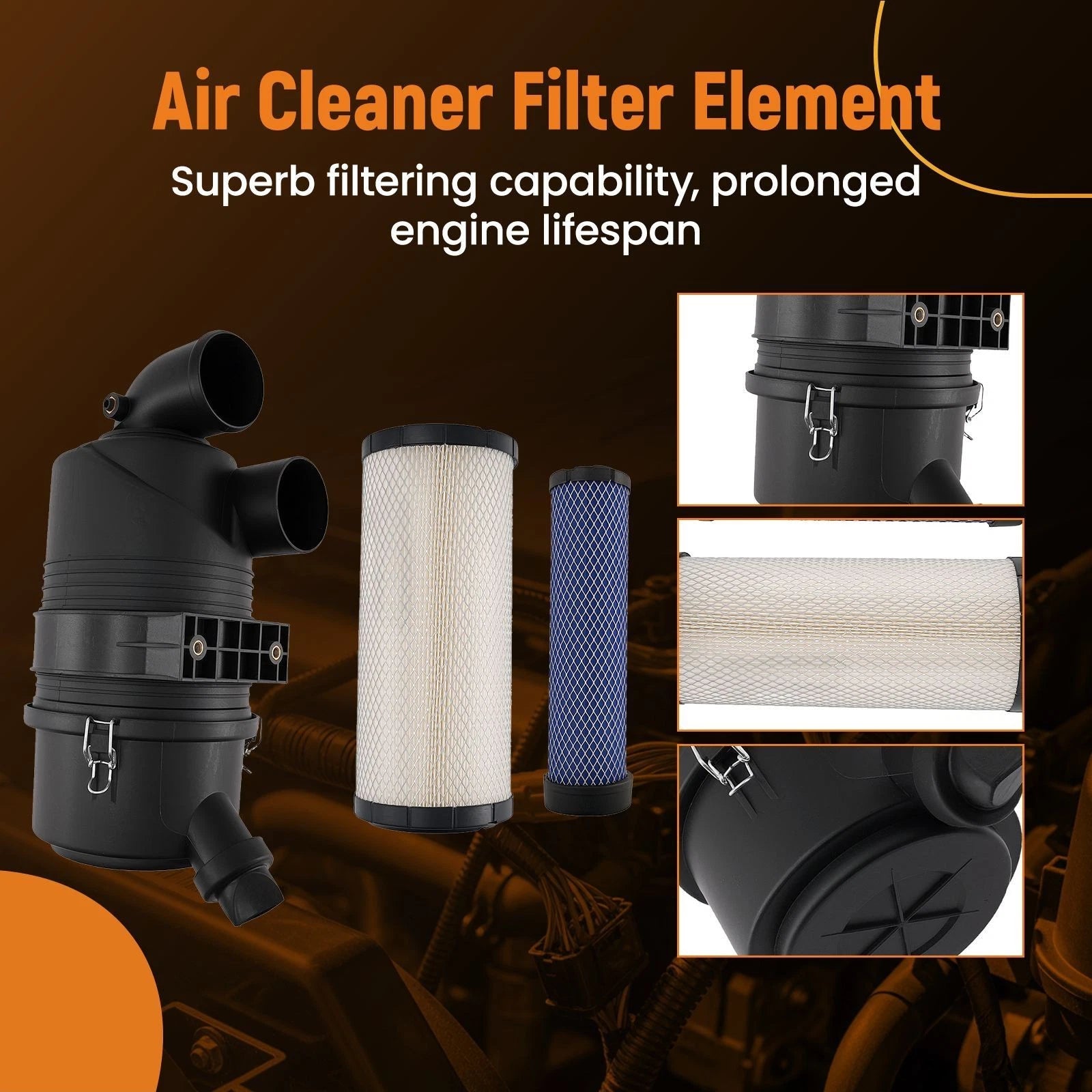 Heavy Duty Air Filter Kit for Bobcat T200