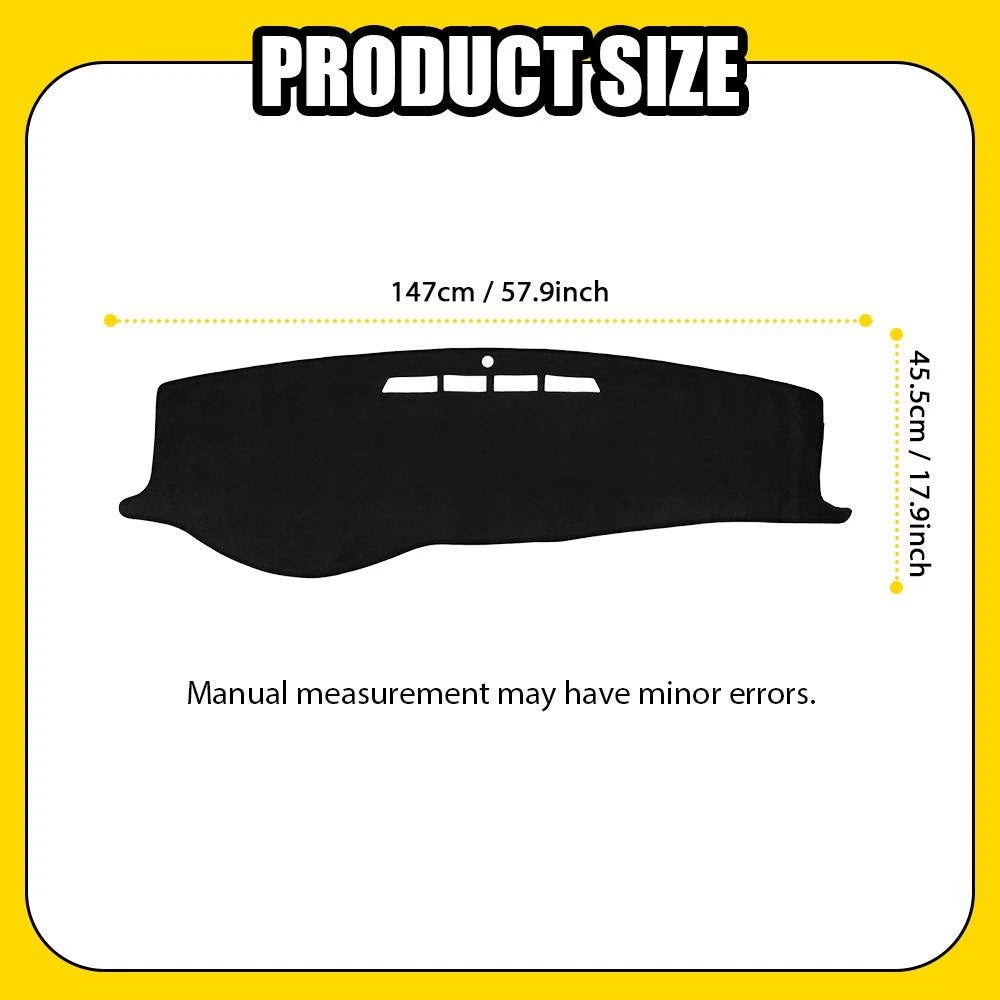 Dash Mat for Chevrolet Impala (2006–2013) Anti-Glare Black