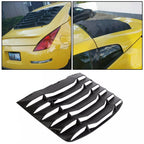 Matte Black Rear Windshield Louvers Cover for Nissan 350Z (2003–2008)