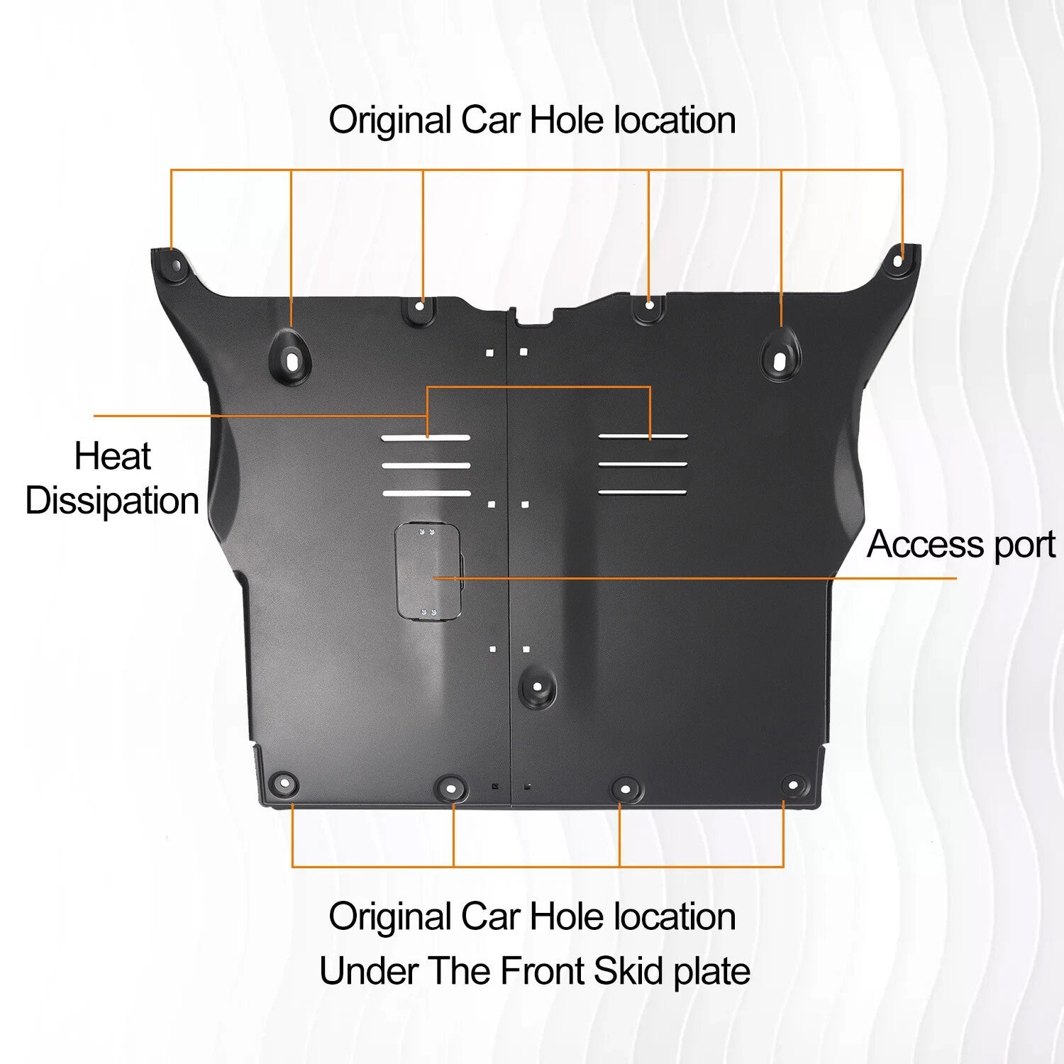 Front Skid Plate for Tesla Model 3 & Y (2017–2024) Under Engine Guard Cover