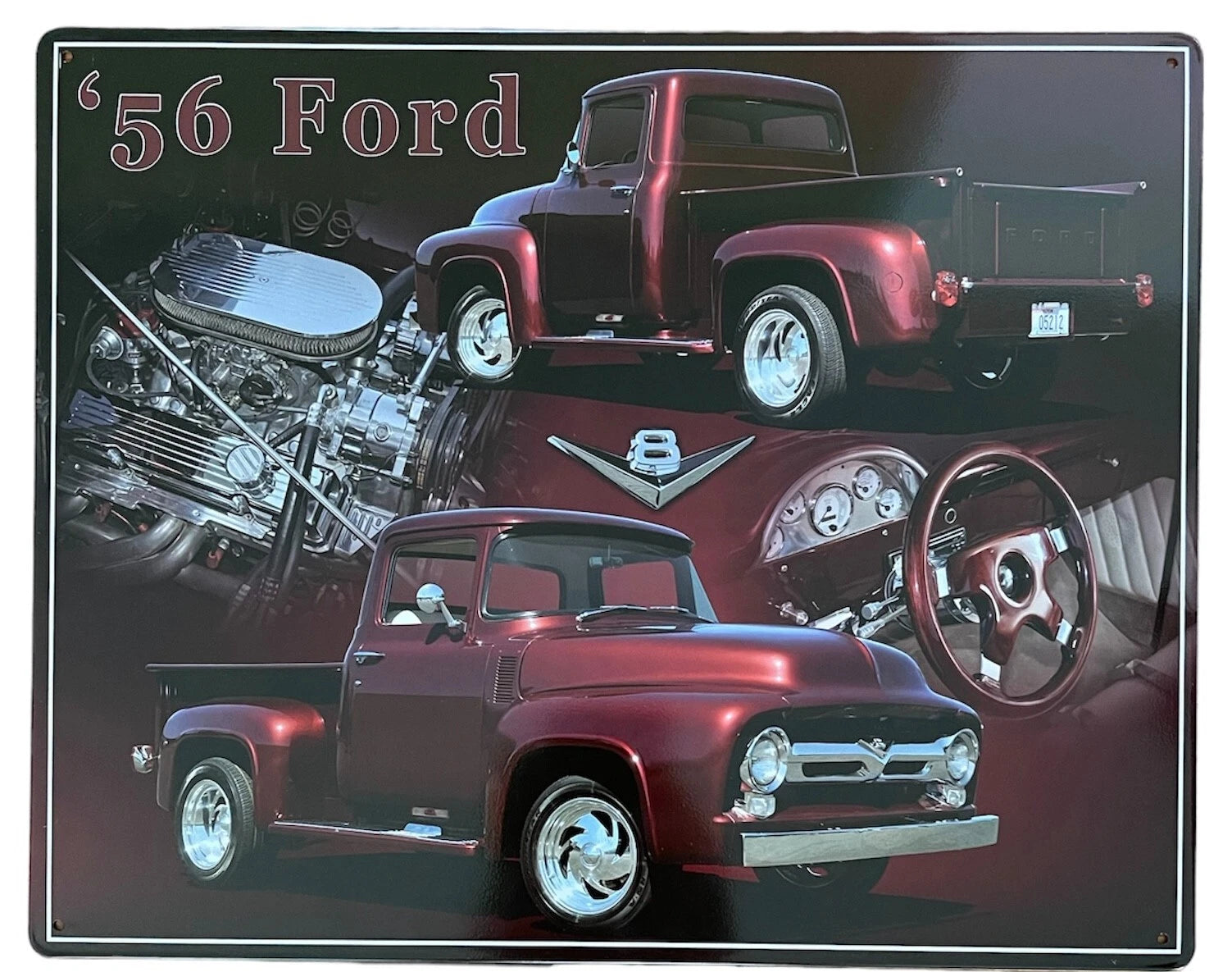 Metal Sign for 1956 Ford Truck (1956) 15"x12" Classic Car Vintage V8