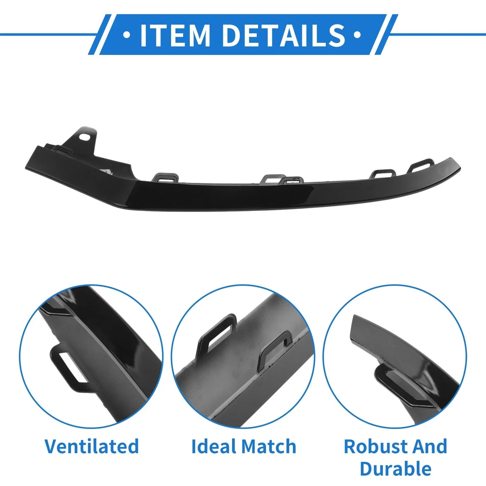 Front Right Bumper Grille Trim for Mercedes-Benz W212/E (2014-2015)